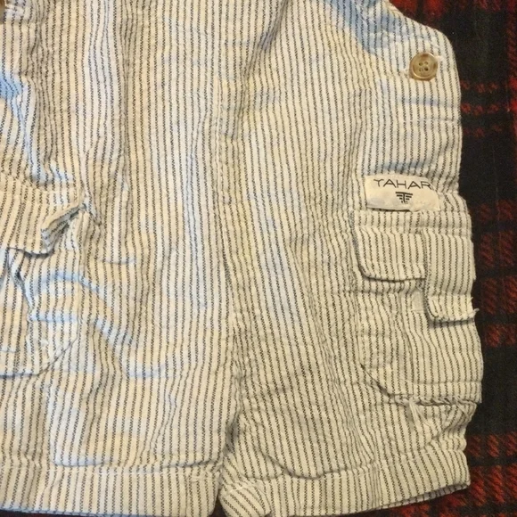 Tahari Kids Overalls - Navy and White Stripes - Picture 5 of 7